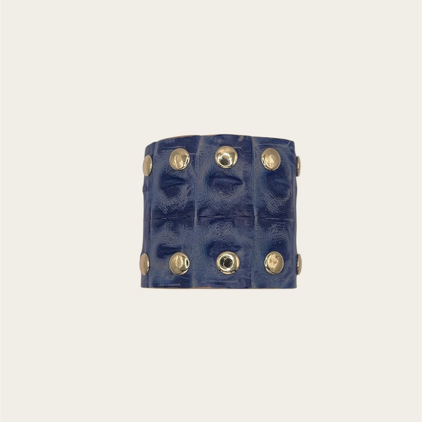cowhide blue bracelet