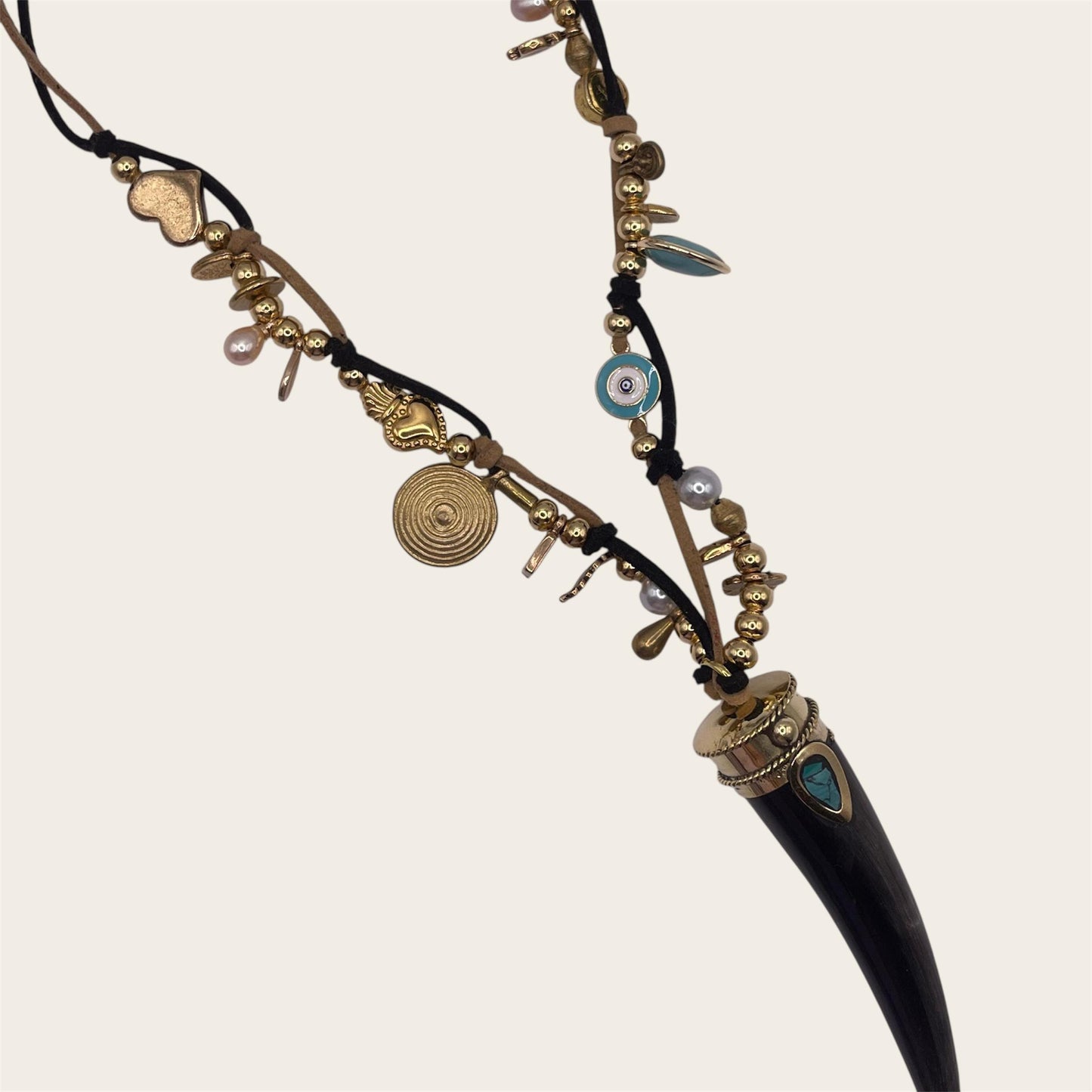 Black stone personalized Necklace