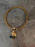 half moon bronze chain