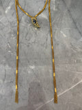 scarf horn necklace