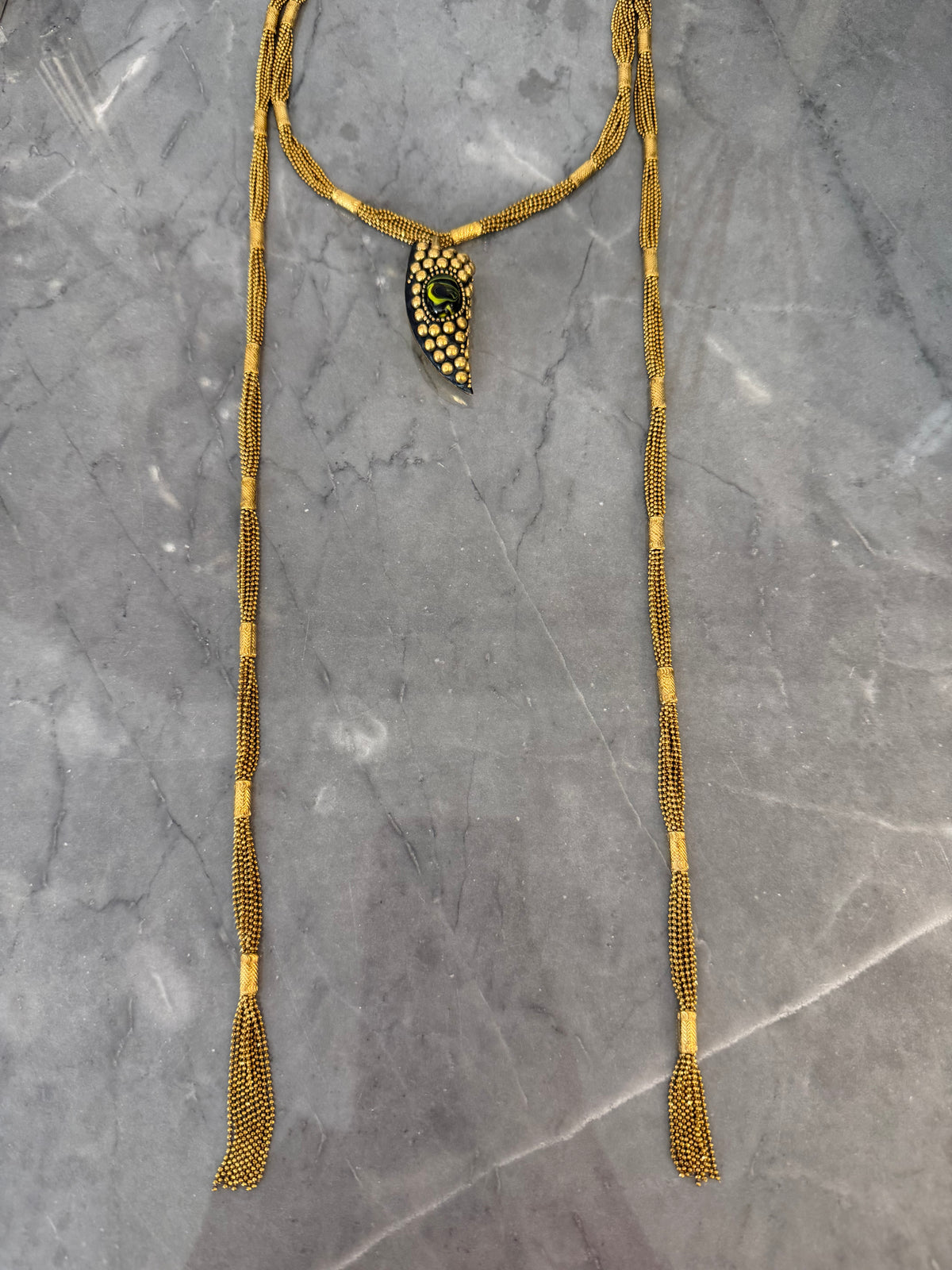 scarf horn necklace