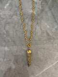 bullet horn necklace