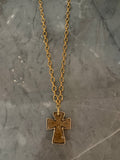 bronze cross necklace