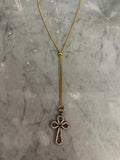 long old cross necklace