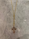 cross blolo necklace