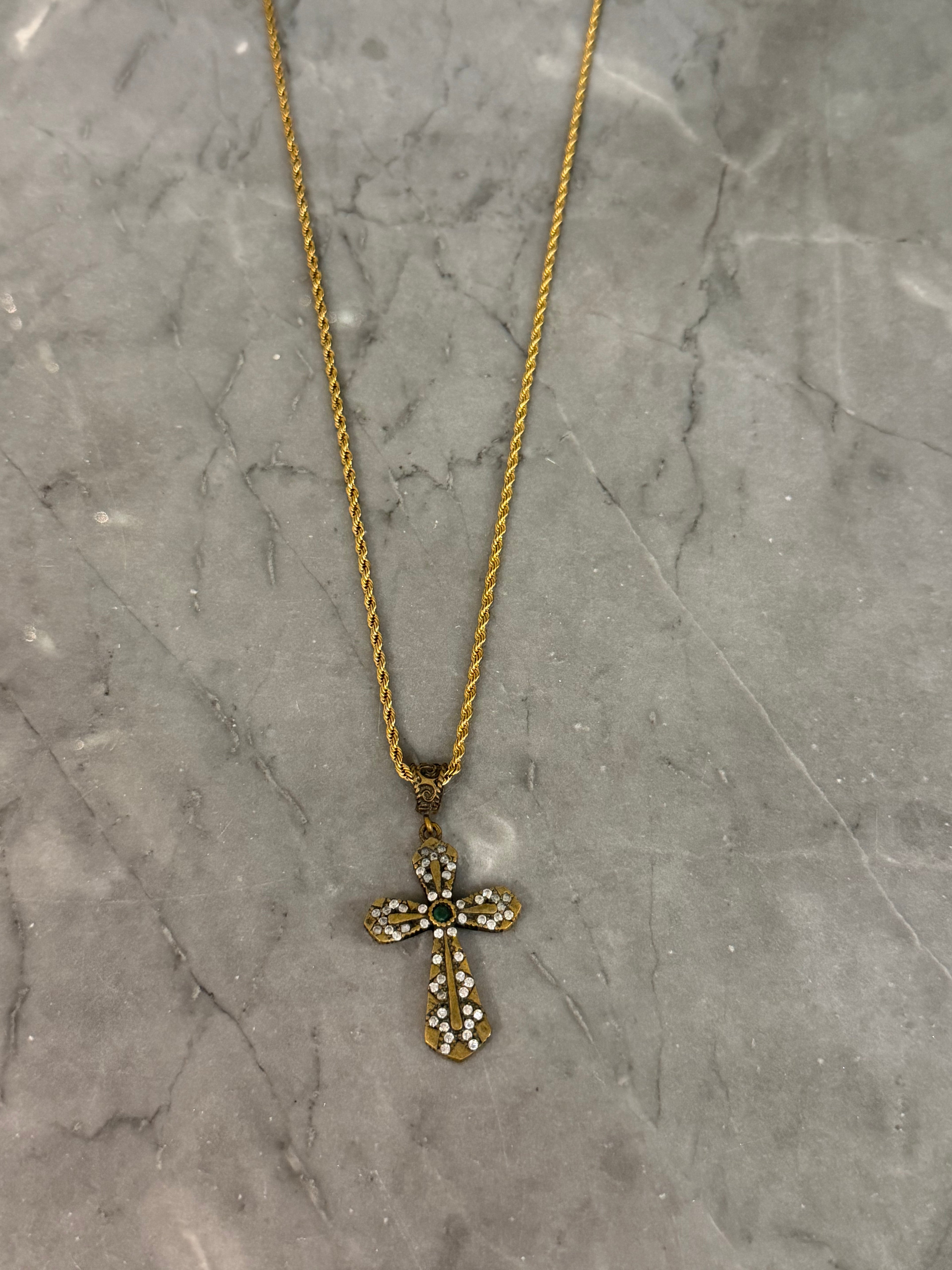 old med cross necklace