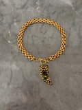 tiny choker gold horn