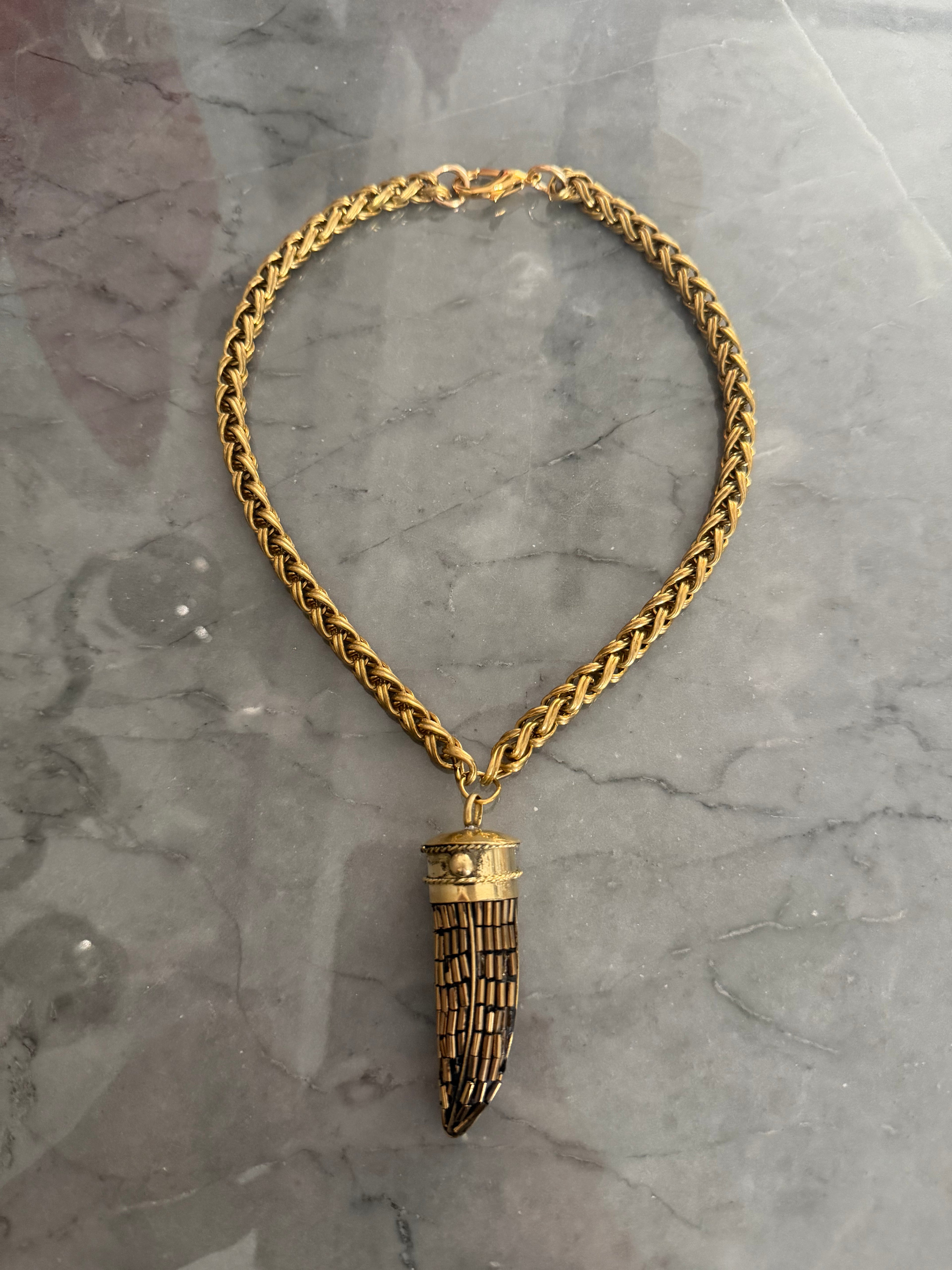 short bronze chain