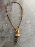 medium horn bronze chain