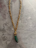 green horn bronze chain