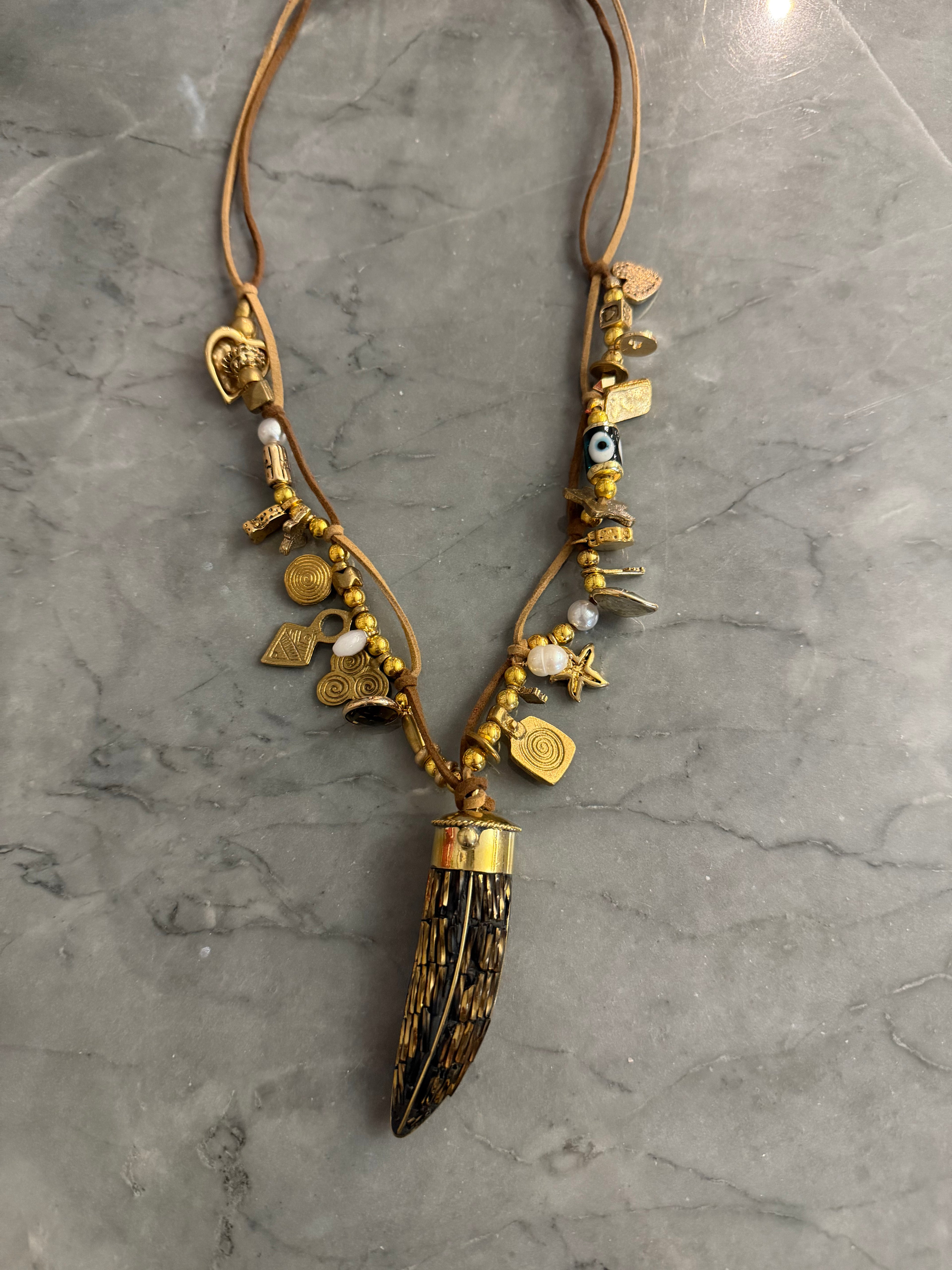 personalized stone necklace