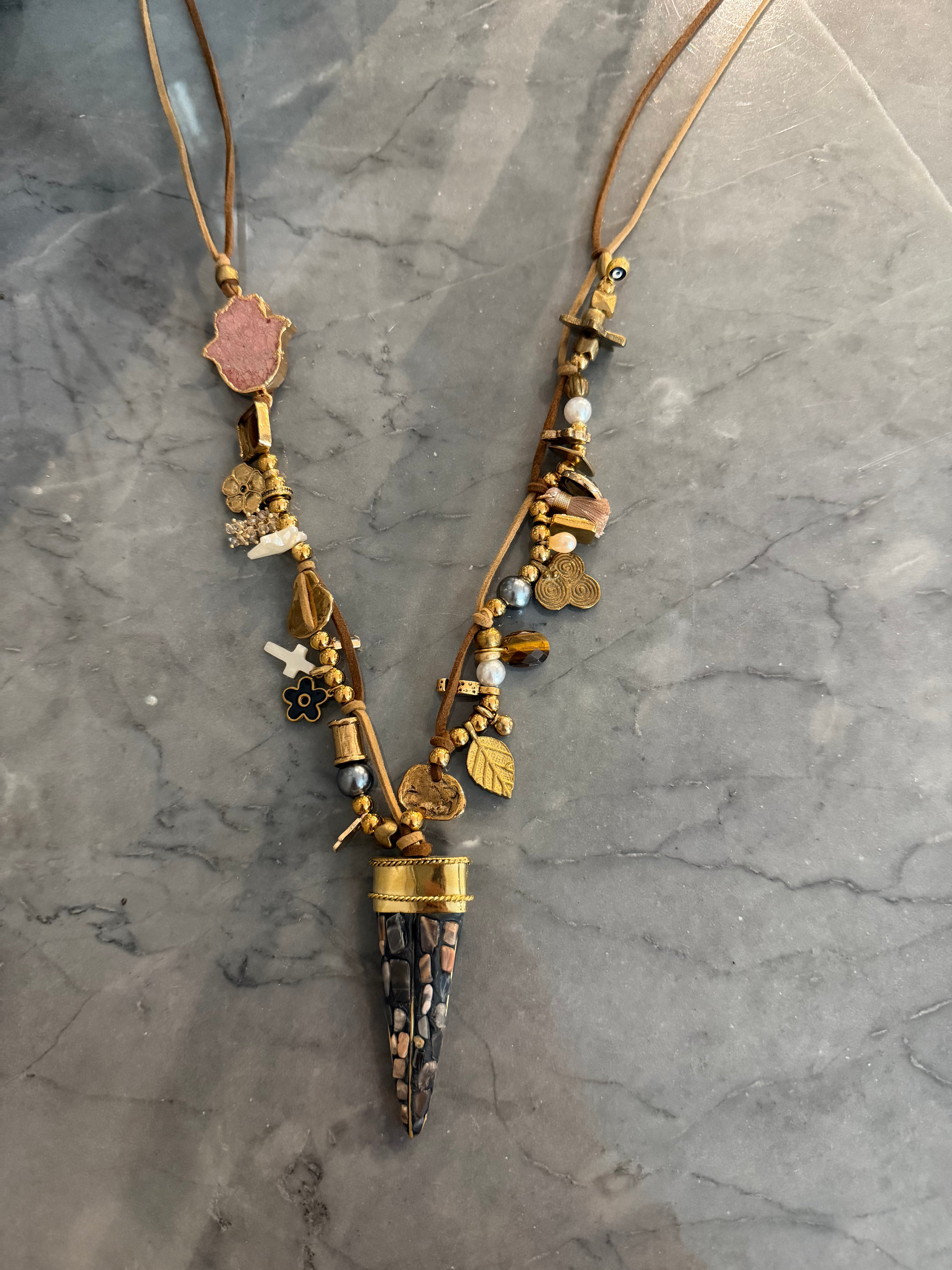 personalized teeth necklace