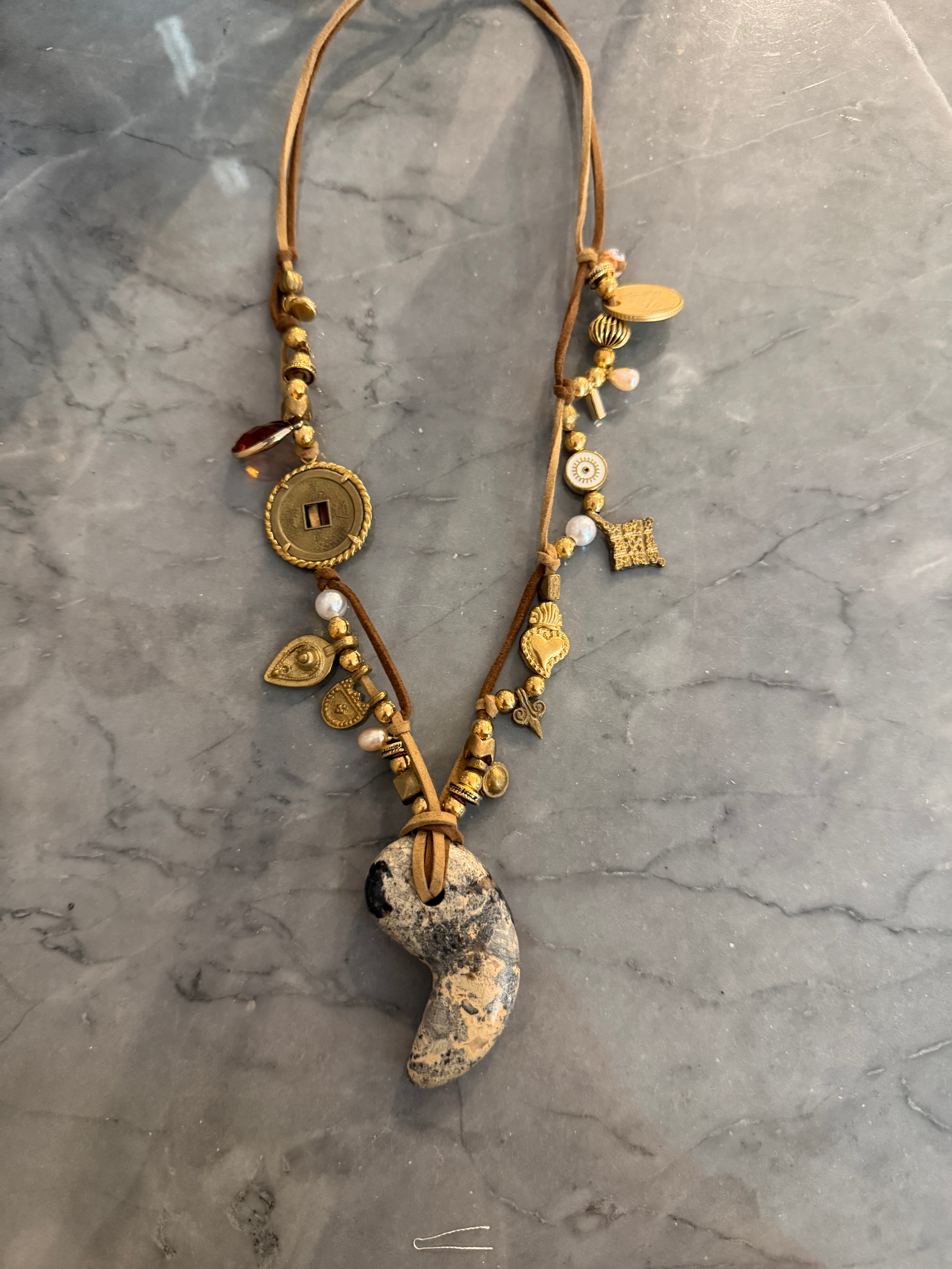 personalized stone necklace