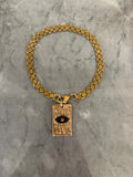 bronze eye choker