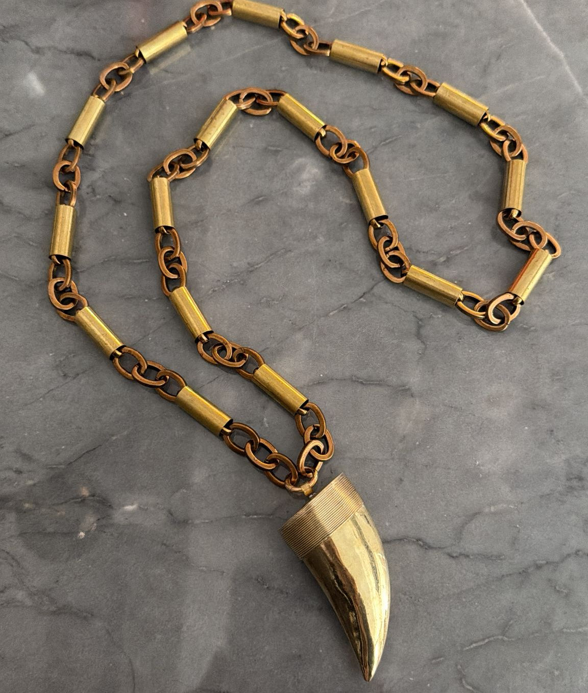 A-bronze necklace