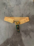 choker green horn gold