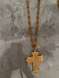 bronze cross chain