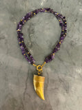 violet stone necklace