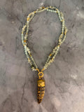 soft green stone necklace