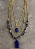 blue fish stone necklace