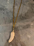 chain leaf stone