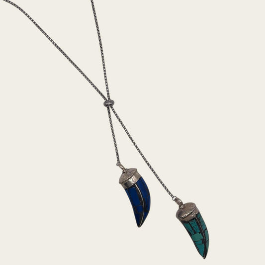 Bolo sea silver necklace